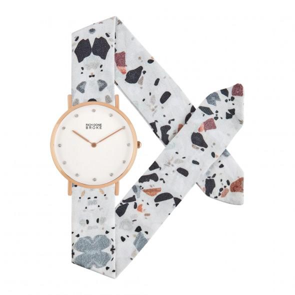 Montre RICH GONE BROKE Rose Gold Marcel Diamond Terrazzo - PRECIOVS