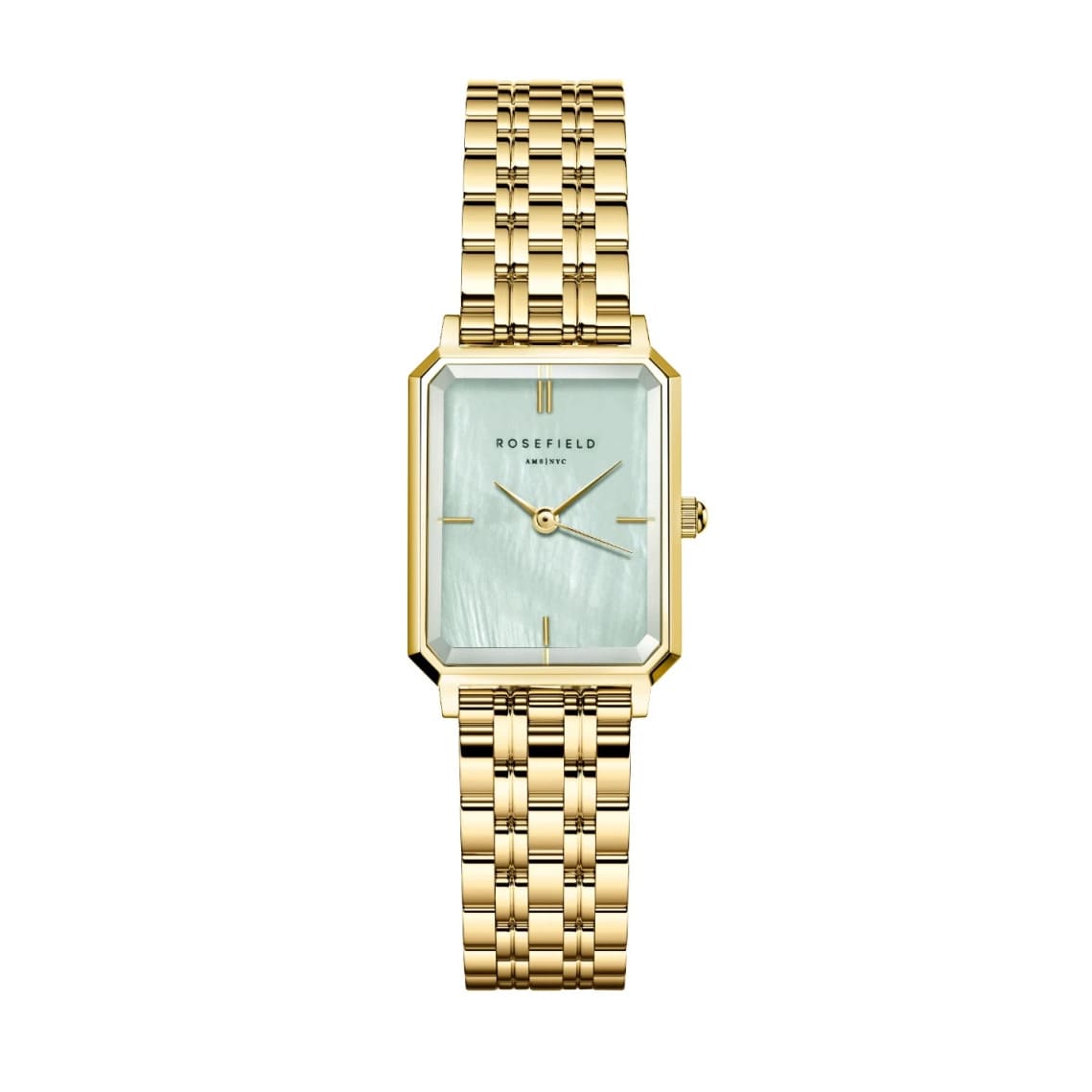 Montre Rosefield Octagon XS Mint Green Gold O71 - PRECIOVS