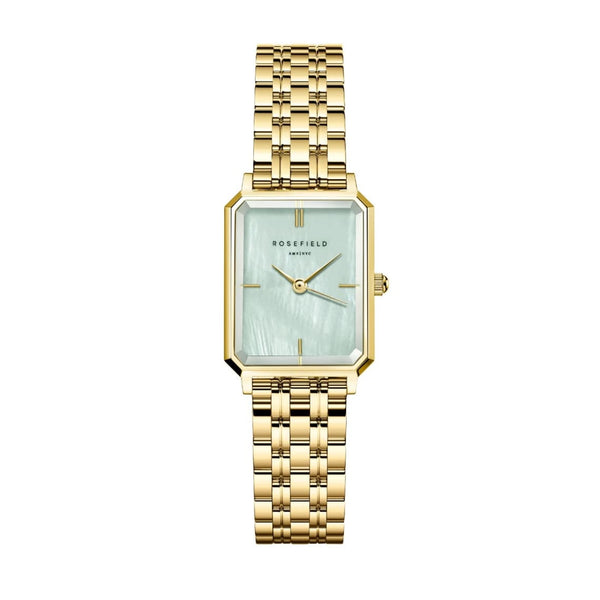 Montre Rosefield Octagon XS Mint Green Gold O71 - PRECIOVS