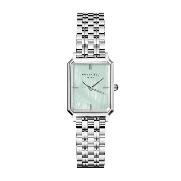 Montre Rosefield Octagon XS Mint Green Silver O72 - PRECIOVS