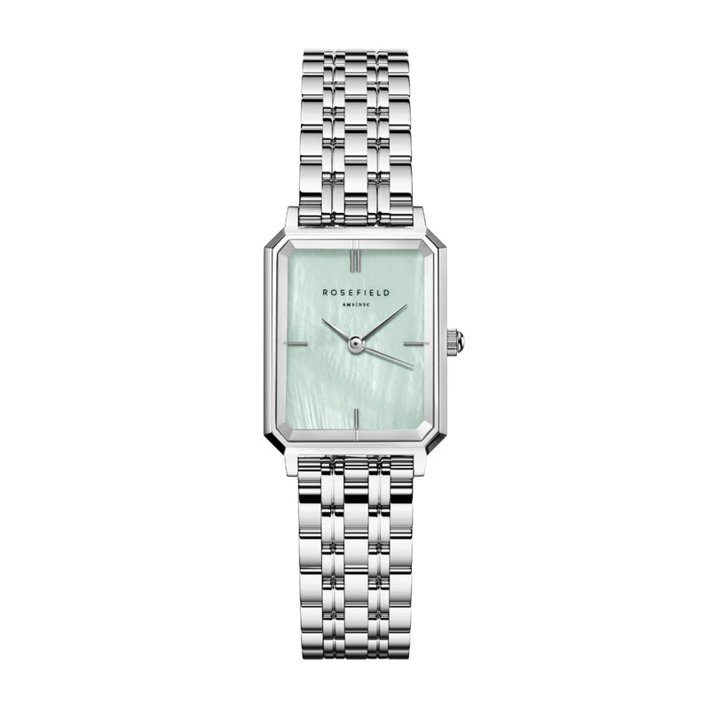 Montre Rosefield Octagon XS Mint Green Silver O72 - PRECIOVS