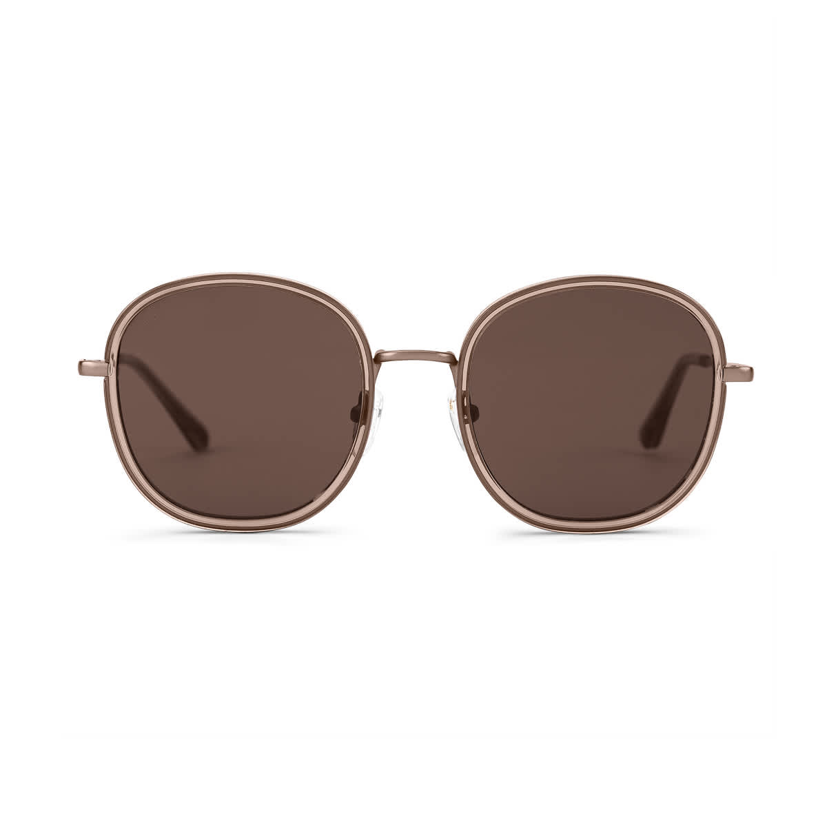 Lunettes de Soleil Kapten & Son Amsterdam Large Transparent Hazel Brown - PRECIOVS