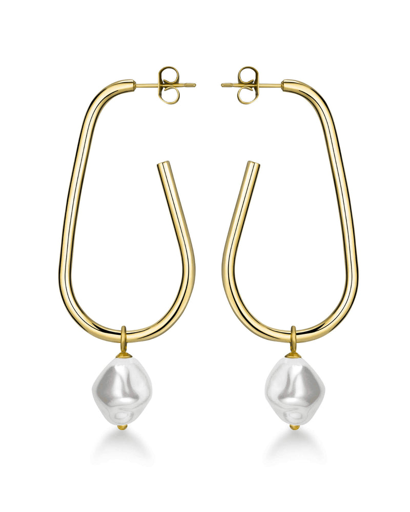 Boucles d'oreilles Rosefield The Jane Large Liquid Pearl J184 - PRECIOVS