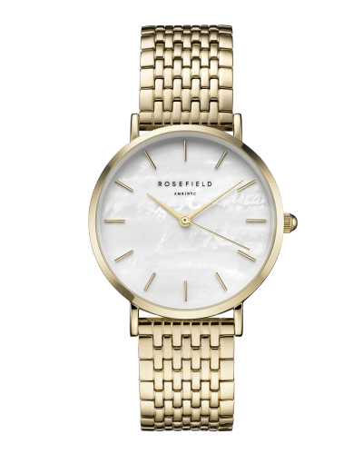 Montre Rosefield THE UPPER EAST SIDE White MOP Gold UEWG-U21 - PRECIOVS