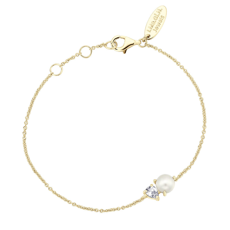 Bracelet I.Ma.Gi.N Jewels Br Pearl Pear Or Jaune - PRECIOVS
