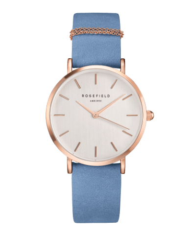 Montre Rosefield THE WEST VILLAGE Airy Blue Rosegold WAGR-W76 - PRECIOVS